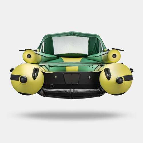 Надувная лодка GLADIATOR E380X PRO зелено-оливковый