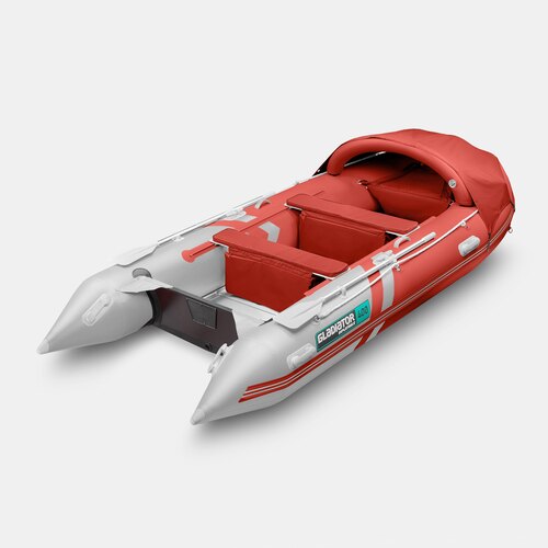 Надувная лодка GLADIATOR C400AL красно-белый