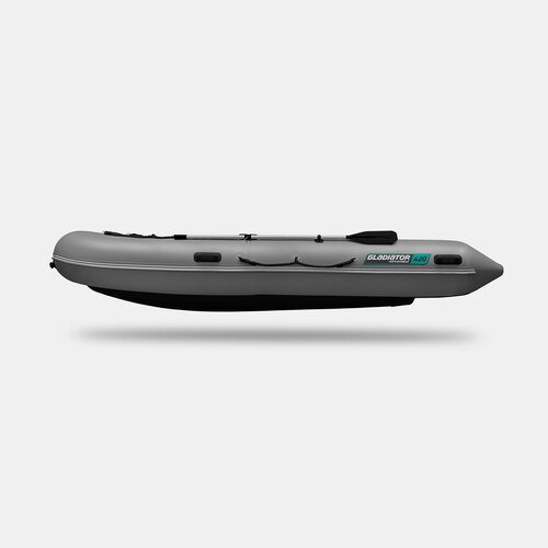 Надувная лодка GLADIATOR E420S темно-серый