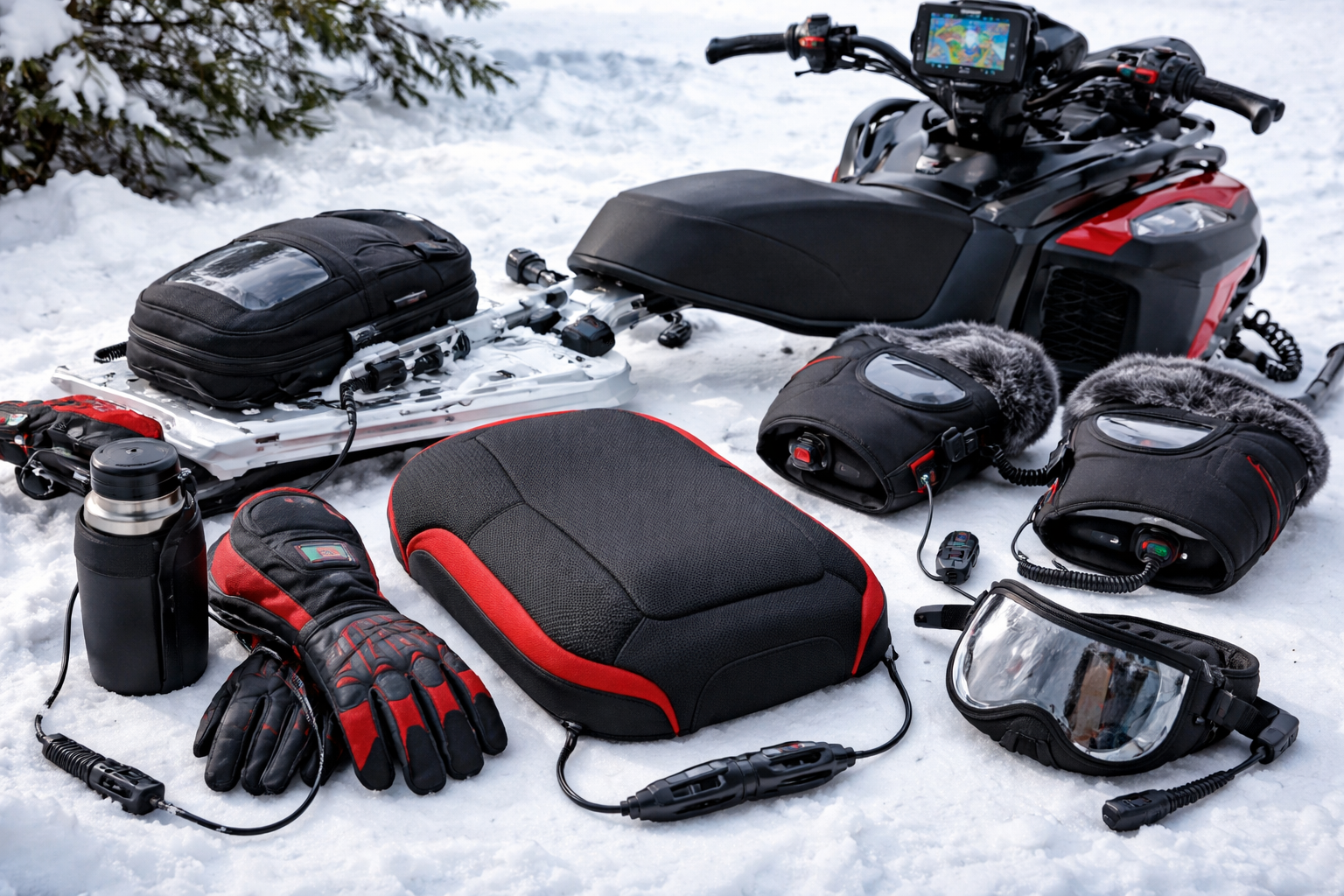 Аксессуары для повышения комфорта на снегоходе
